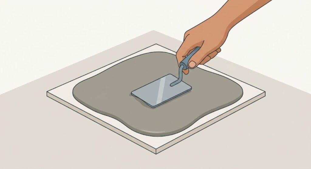 Step 4- Back-Butter Your Tile