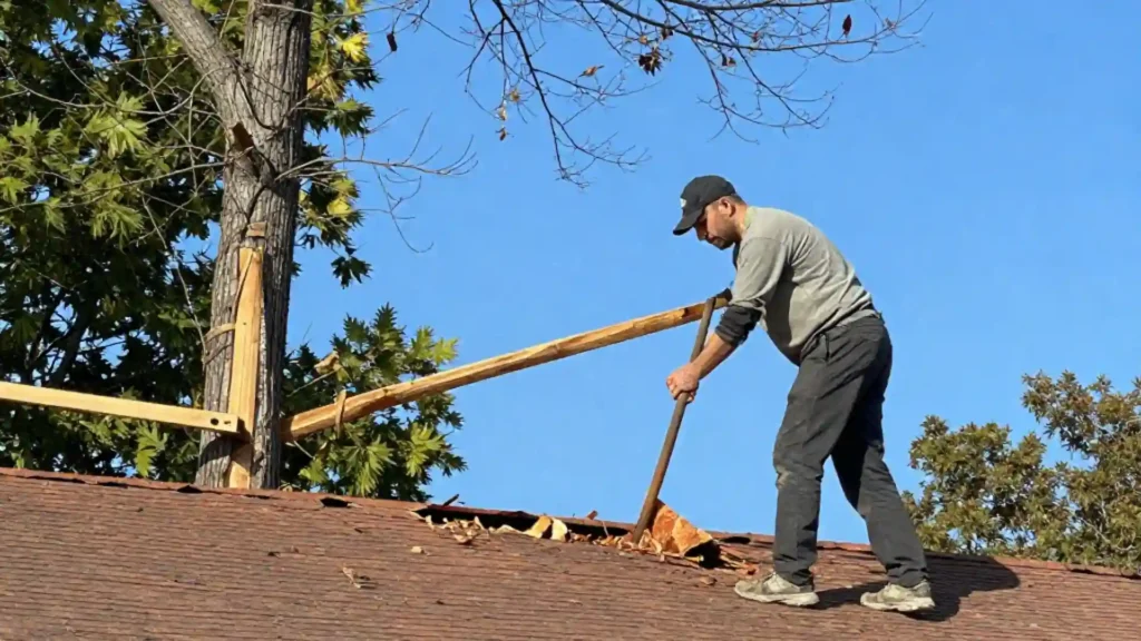 tree damage repair to roof virginia