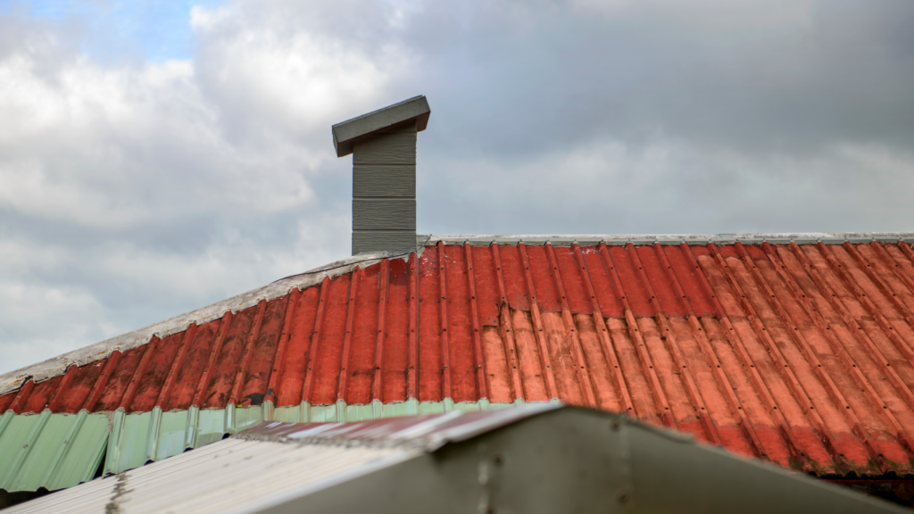 Salt air roof damage on a home in Virginia Beach Virginia