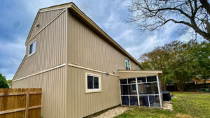 Vertical siding Virginia Beach home exterior compared with horizontal siding styles
