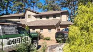 Roof inspection Virginia Beach examining multiple rooflines for hidden damage